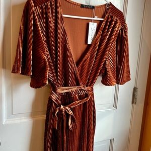 Velvet Wrap Dress